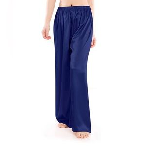 Elementz Womens Wide Leg Silk Pajama Pants Silk Casual Loose